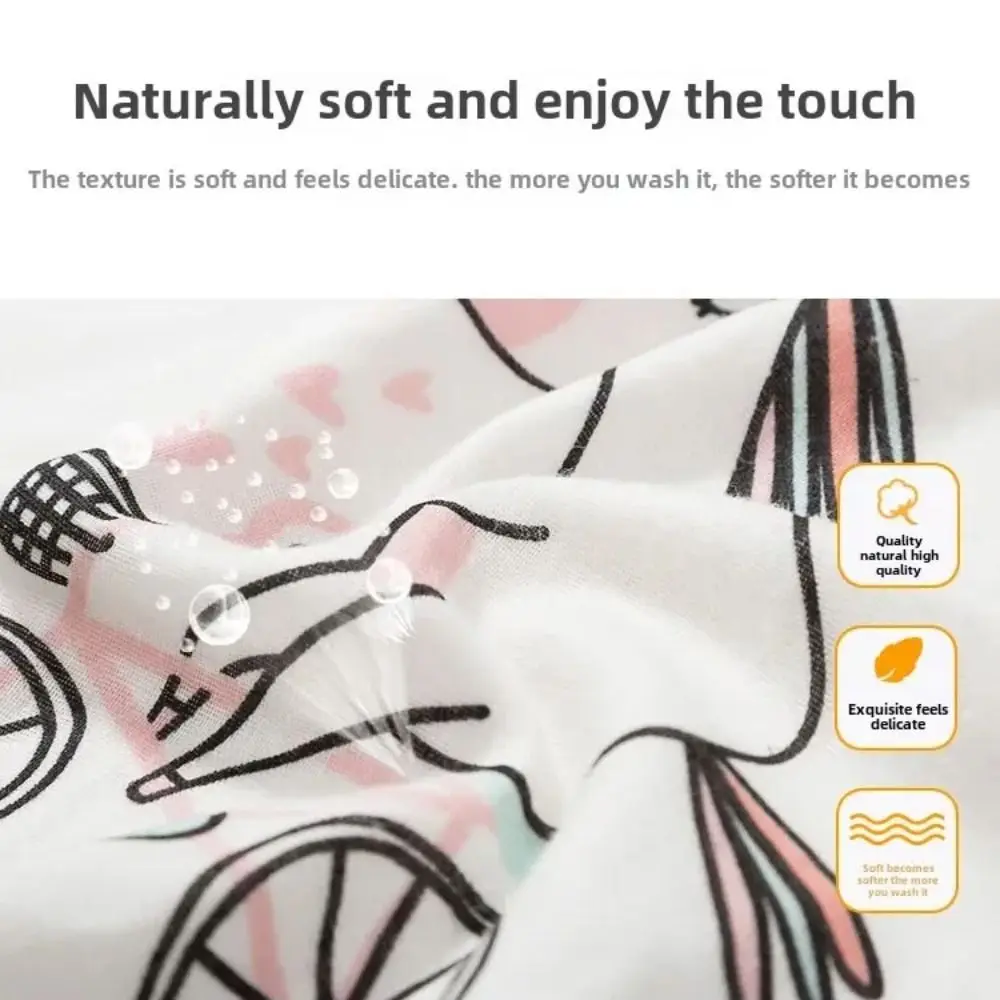 

5PCS Burp Cloth Baby Gauze Towels Face Wipes Super Soft Pure Cotton Square Towels Scarf Handkerchief Cartoon Infan Washcloth