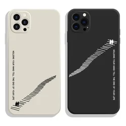 Creative Unique Couple Paired Phone Case For iPhone 16 14 15 11 12 13 Pro XS Max Mini SE 7 8 15 Plus Silicon Lovers Cover Fundas