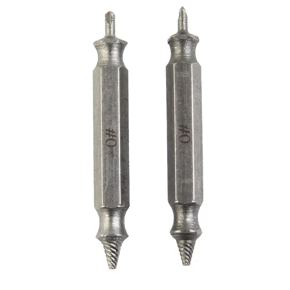 2pcs Damaged Screw Extractor Drill Bit Alloy Steel Broken Screw Bolt Remover Extractor Easily Take Out Demolition Tools 2 To 3mm