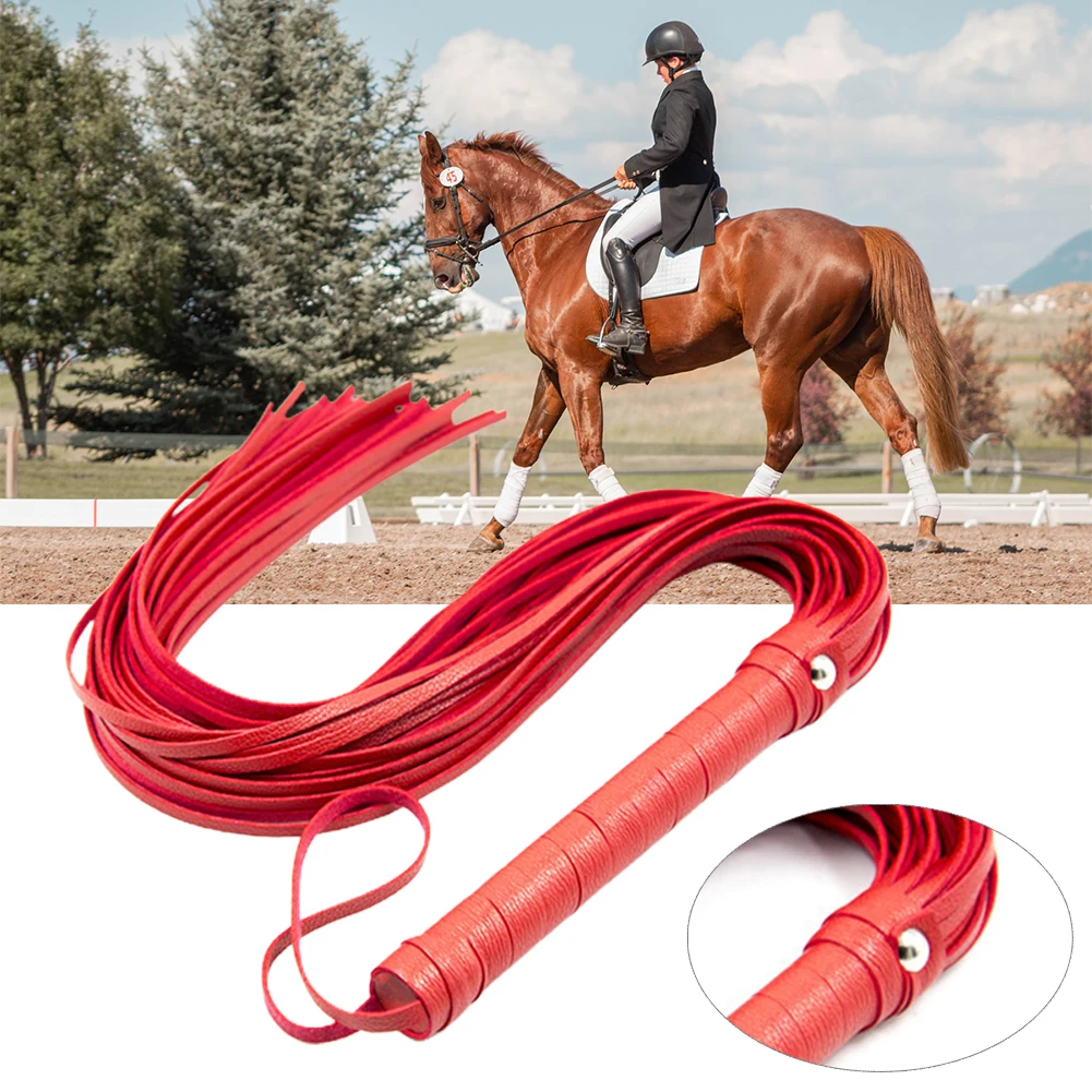 Professional Grade Horse Whip, 25 Paddle Whip for Horse Riding, Leather Material, Comfortable Grip, Suitable for Horse Training