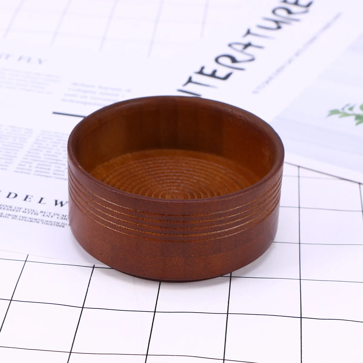 Shaving Soap Bowl Wet Shave Bowl Material Men Compact Stylish Mug Made Premium Wood Smooth Polished