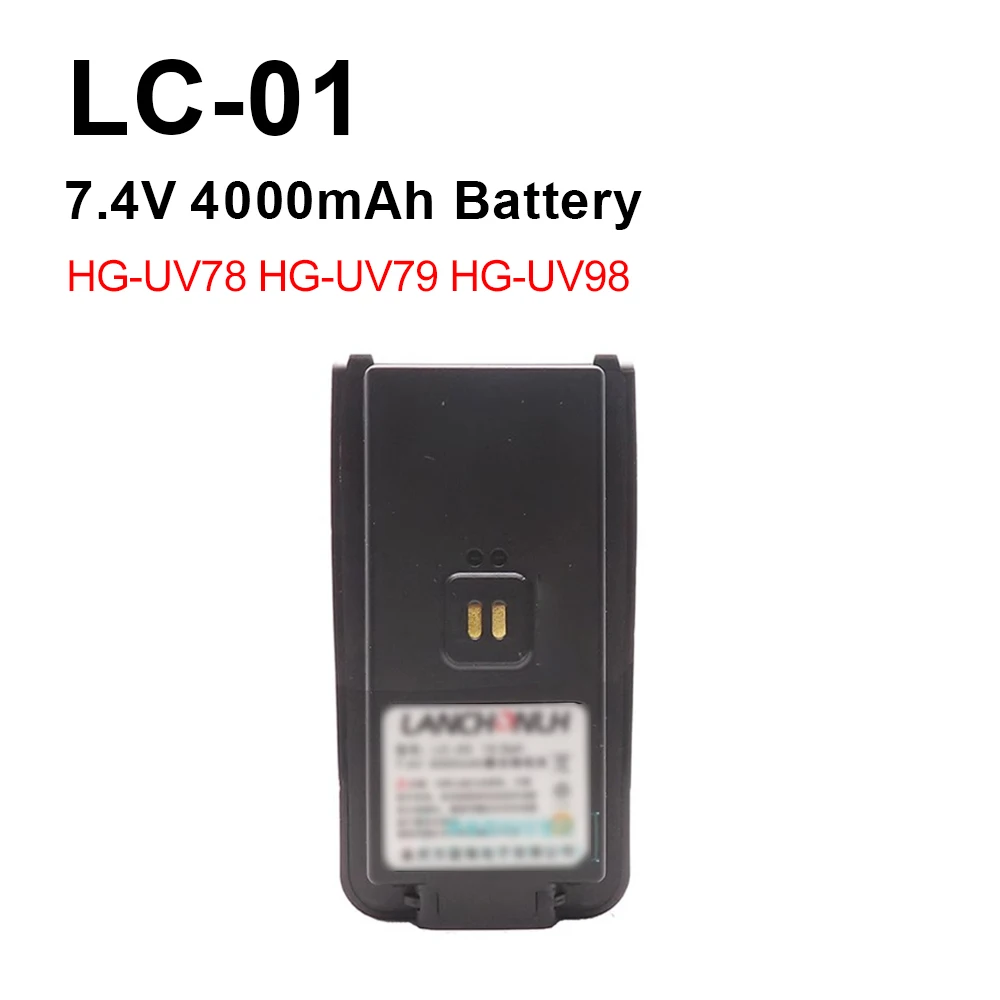 Batería walkie talkie LC-01 doble banda compatible radios HG-UV - imagen 3