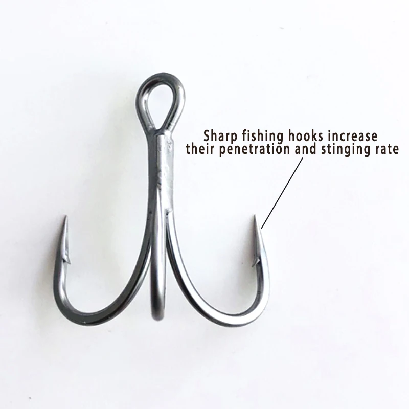 BKK 6066-3X-NP Treble Hook BT662-UA Triple Fishing Hooks Fishing Accessories 2# - 16# UltraAntirust Fishhook All for Fishing