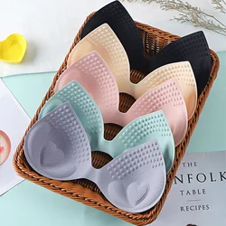 2023 New 1Pair Women Summer Swimsuit Padding Inserts Sponge Foam Bra Pads Chest Cup Breast Bra Bikini Insert Chest Pad