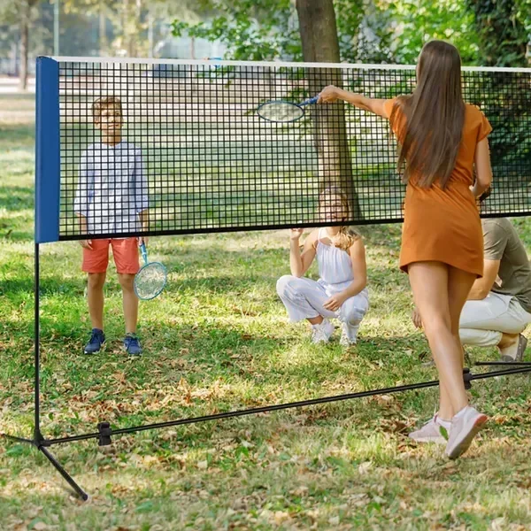14 Feet Adjustable Badminton Net Stand with Carry Bag