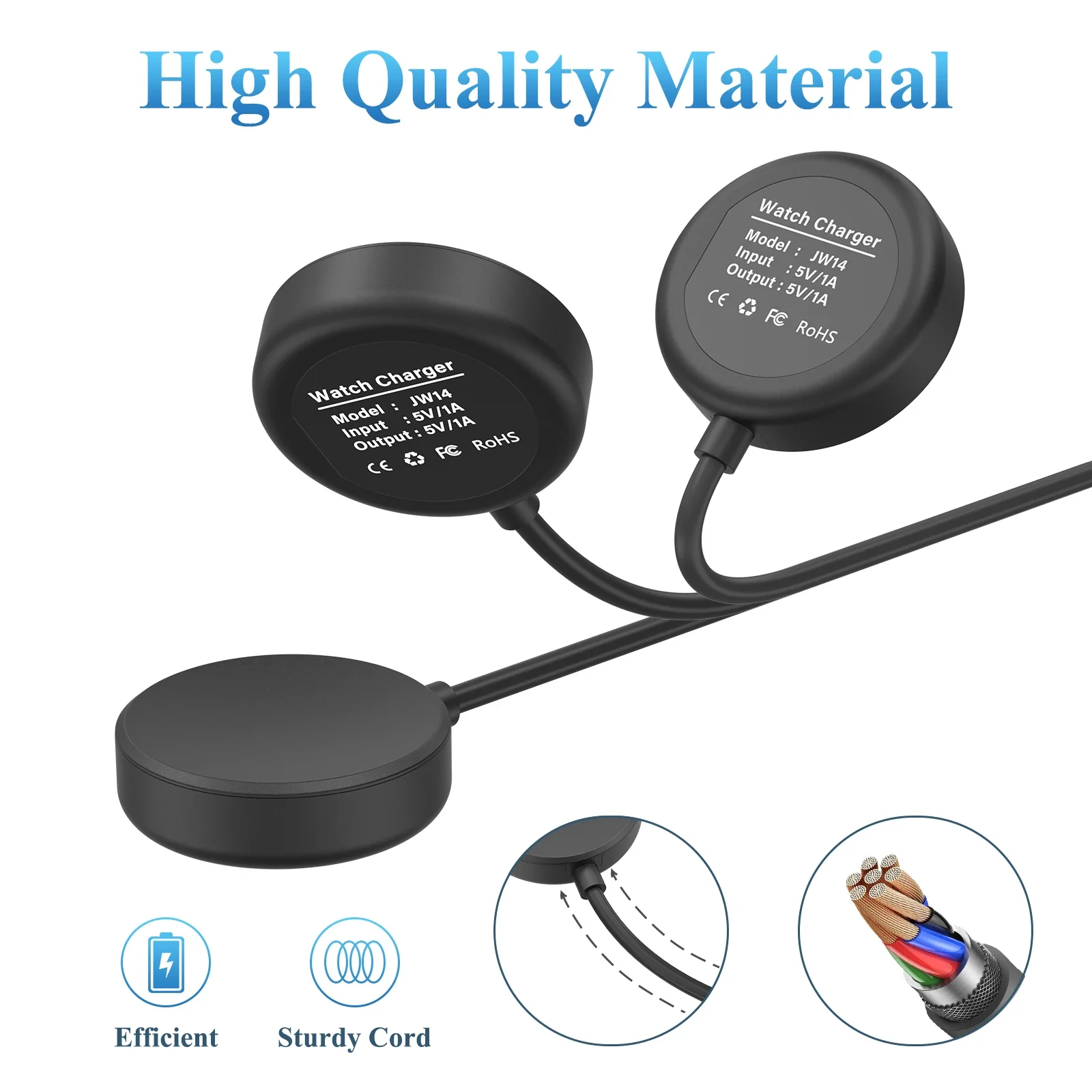 Watch Charger For Samsung Galaxy Watch 7 FE Ultra  6/5/4 40/44mm 5pro 45mm Fast Charging Dock For 4 6 Classic 42/46mm 43/47mm