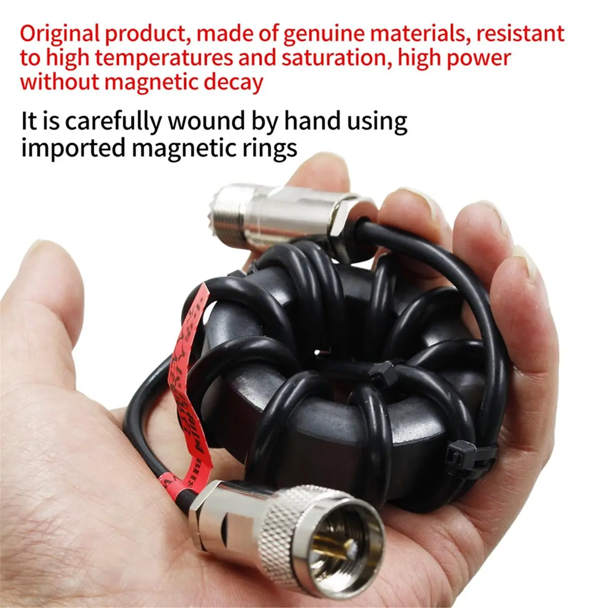 

Коротковолновое магнитное кольцо для радиоаппаратуры 1.8-54 МГц, с защитой от помех, балун токового типа 1:1, 200 Вт