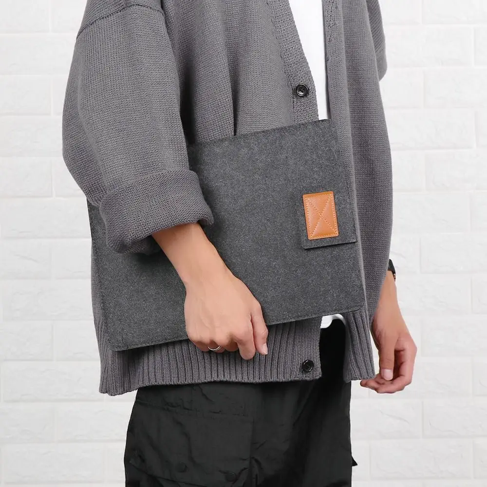 Ultra Thin Wool Felt Fashion Portable Ultrabook Sleeve Cover Laptop Case For Xiaomi HP Dell Lenovo