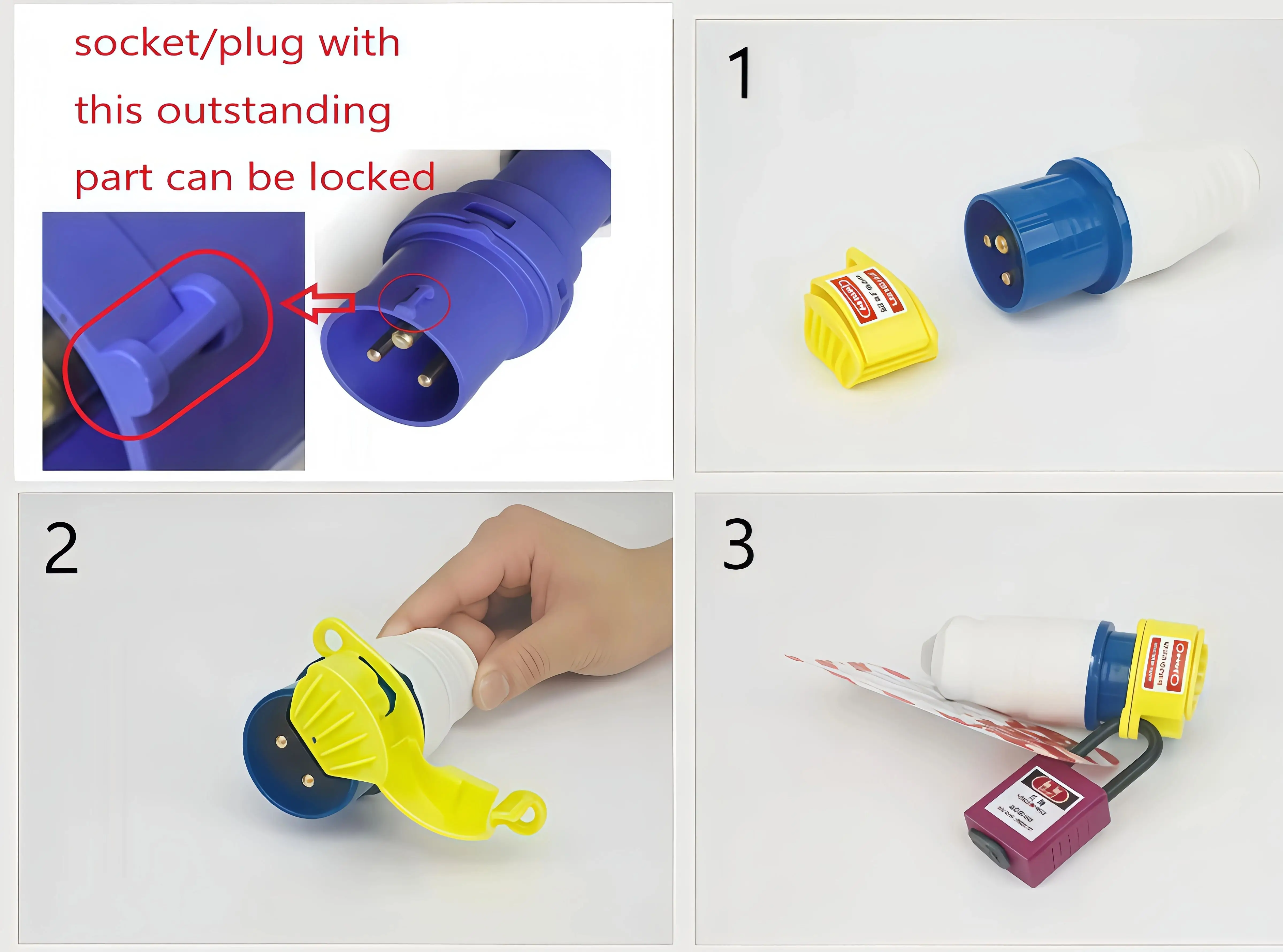 multipurpose industrial plug  lockout power plug adapter lockout