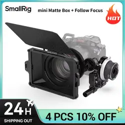 Il Mini Kit di accessori professionale SmallRig Include Mini Matte Box e Mini Follow Focus per fotocamere DSLR Mirrorless-3196 + 3010