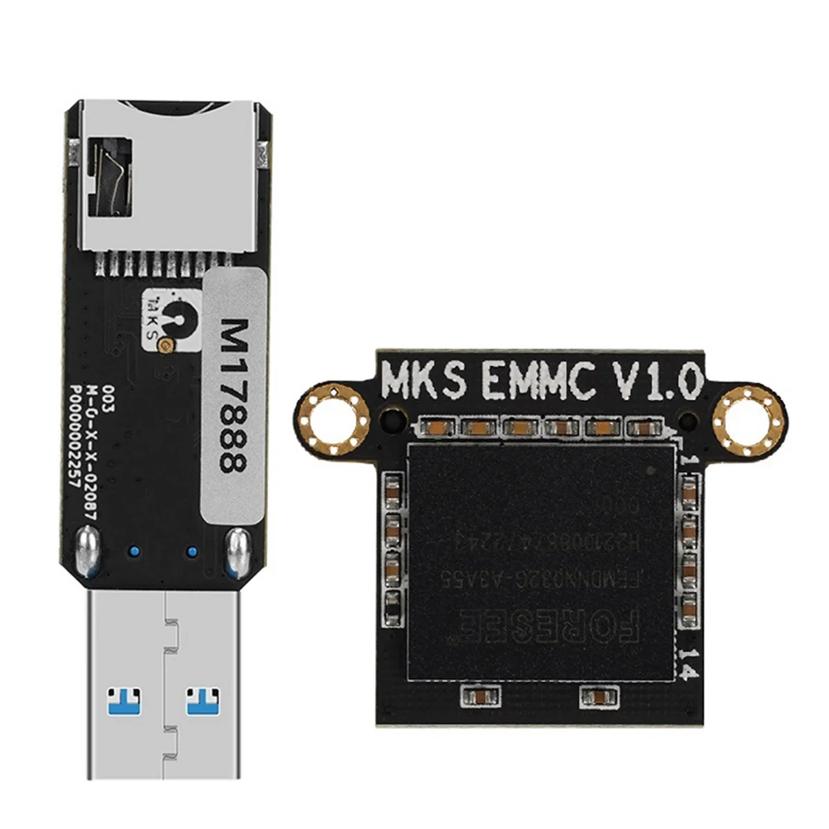 고속 인쇄기 메모리 확장 카드, MKS EMMC 32G MKS EMMC-ADAPTER V2 카드 리더, 3D 프린터 액세서리