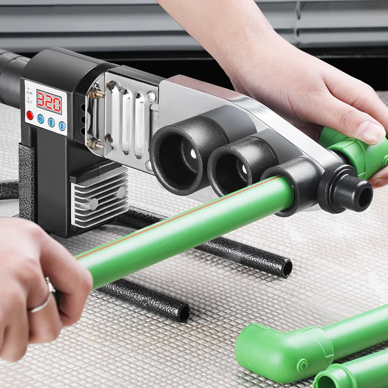 Intelligent Plastic Welders Digital Display Hot Melt Machine Adjustable Temperature Welding Machines PPR Water Pipe Welding Tool