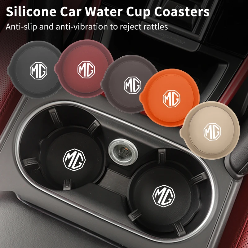 Car Silicone Coaster Water Cup Mat Console Drink Pad Accessories For Morris Garages MG 6 3 5 7 TF ZR ZS HS GS GT Hector RX5 RX8 view 6