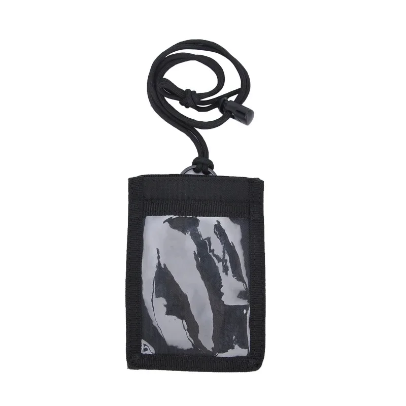 Adjustable Hunting ID Card Holder Tactical Pouch File Folder Bag Chest Hanging ID Card Credit Card Holder Organizer