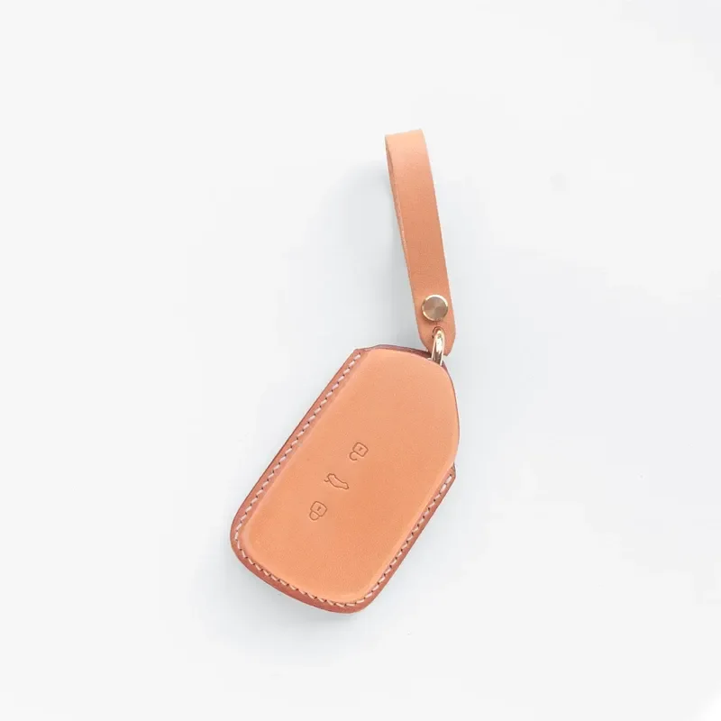 for VW Golf 8 Touareg CC ID3 ID4 ID6 Leather Key Cover Handmade Custom Key Bag Laijing Exploration Yue Laixun Accessories