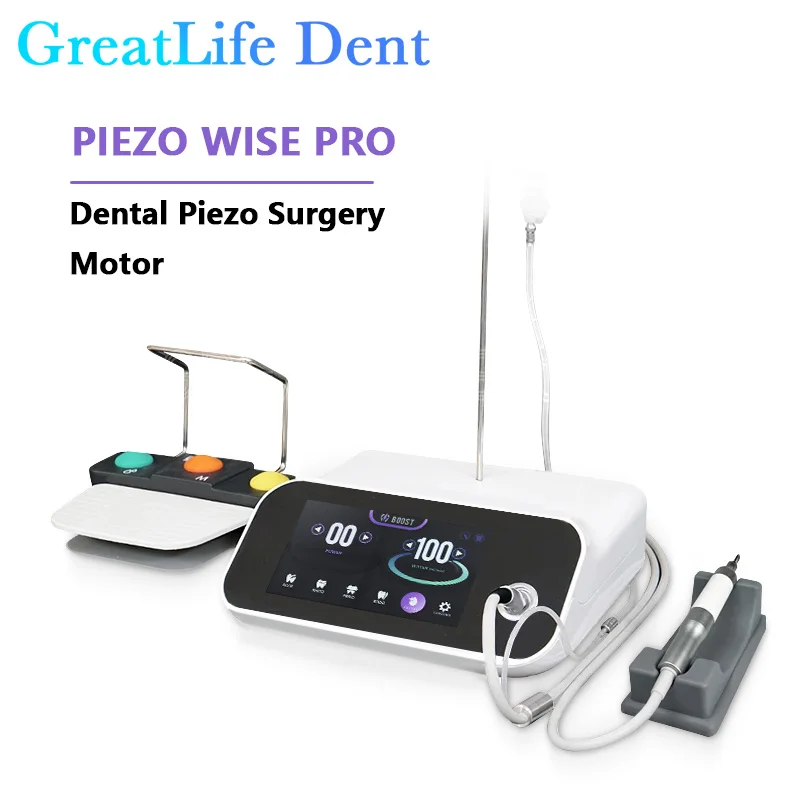 GreatLife Dent Dental Piezo Surgery Bone Cutter Equipment Ultrasonic Bone Piezosurgery Machine WISZ Surgery Pro Surgical Motor