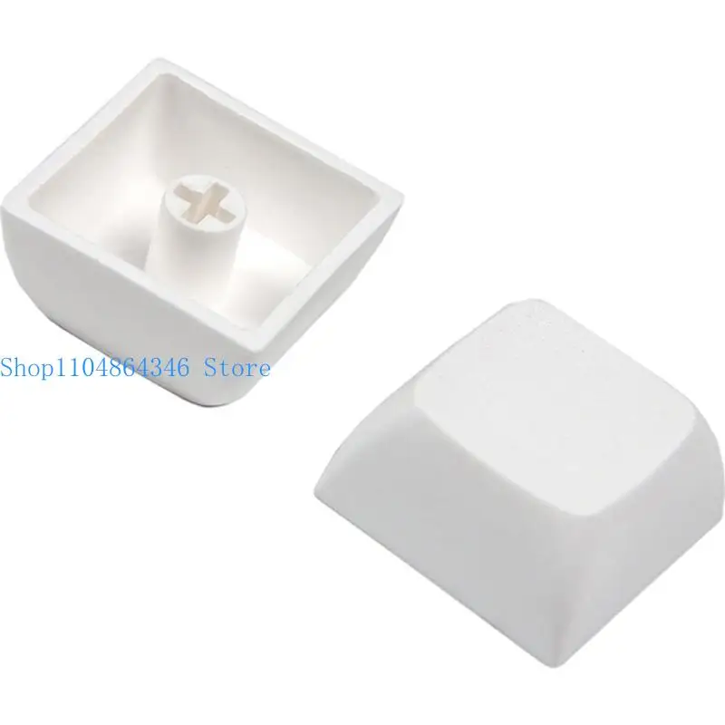 

652F 68 Blank White Keycaps Set Original Height No Lettering Fits Most Mechanical Keyboards Minimalistic Blank Keycaps