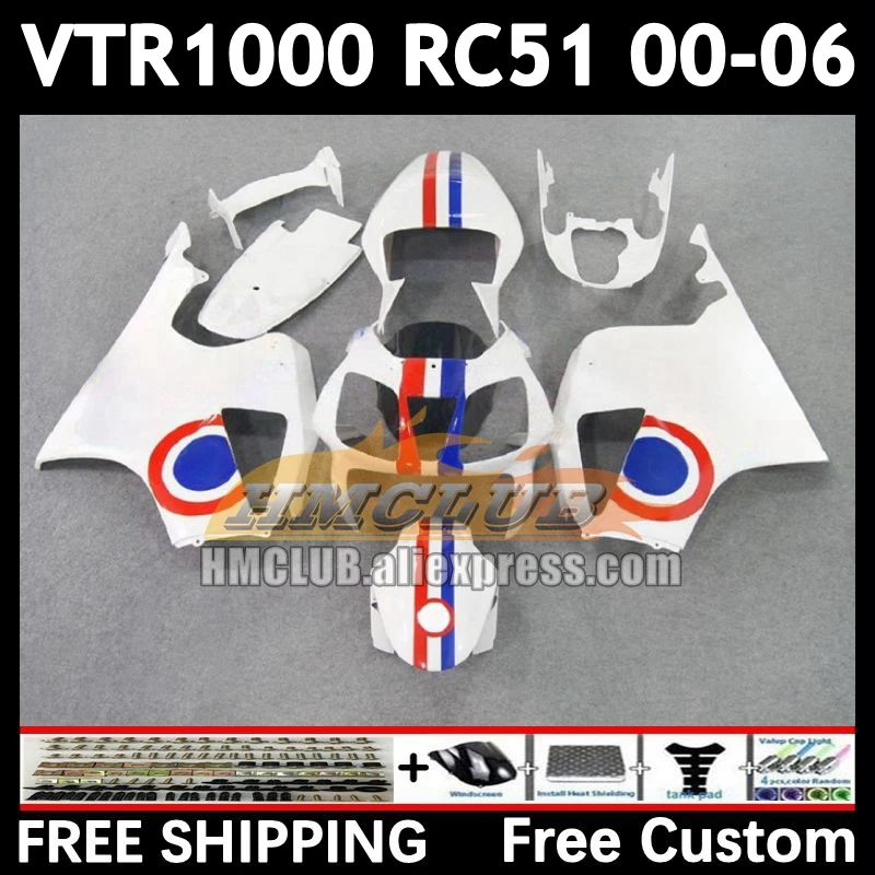 Body For HONDA VTR1000 RC51 VTR 1000 01 02 03 04 05 blue r 06 84No.14  SP1 SP2 2000 2001 2002 2003 2004 2005 2006 Fairings