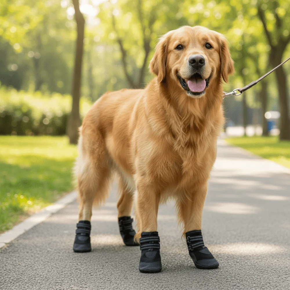 

Adjustable Anti-Slip Dog Shoes Wear-Resistant Comfortable Waterproof Dog Boots Breathable Reflective Dog Paw Protector