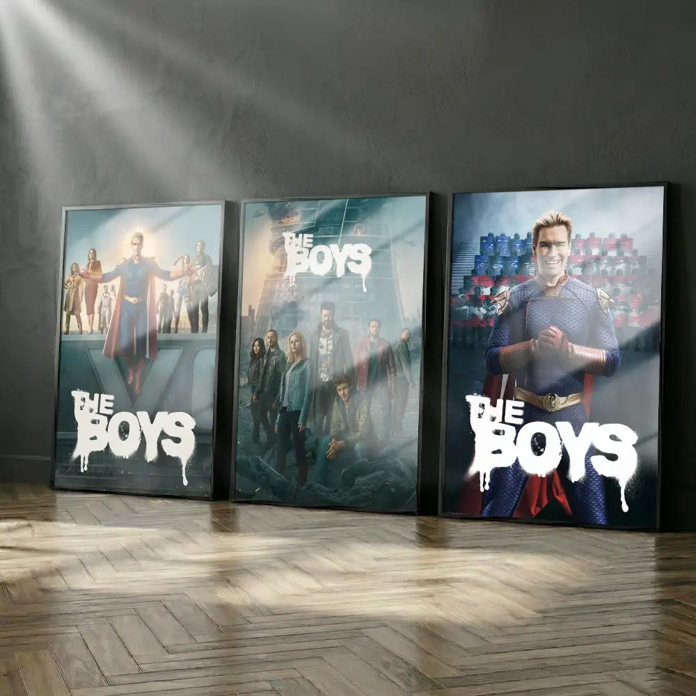 The Boys 5 Poster-Album-Set, modernes Cover-Wandkunst-Set für Zimmer, Leinwandgemälde, Kunstdruck, Heimwanddekoration, Bild, Geschenk