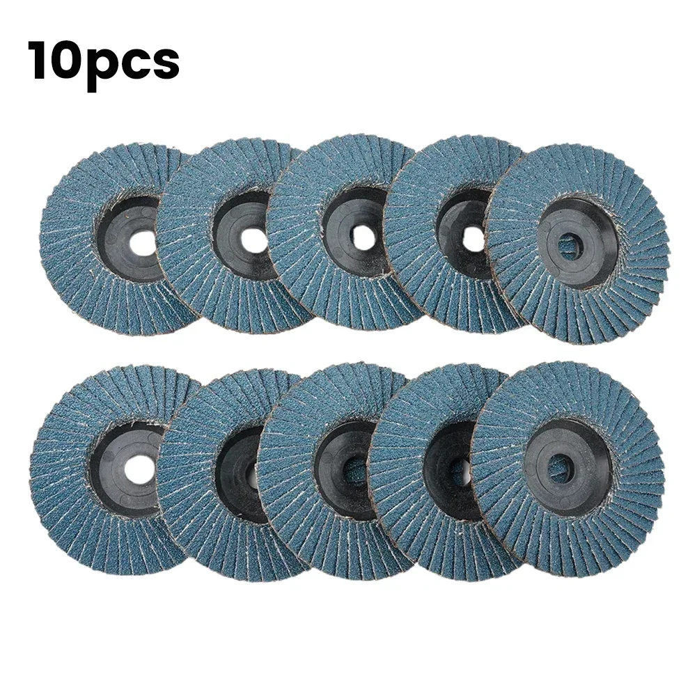 Mola Discos de Aba 40 60 80 120 Grit Lixa Disco Ângulo Moedor Metal Moagem Corte Abrasivo Peças da Ferramenta Elétrica 10 Peças