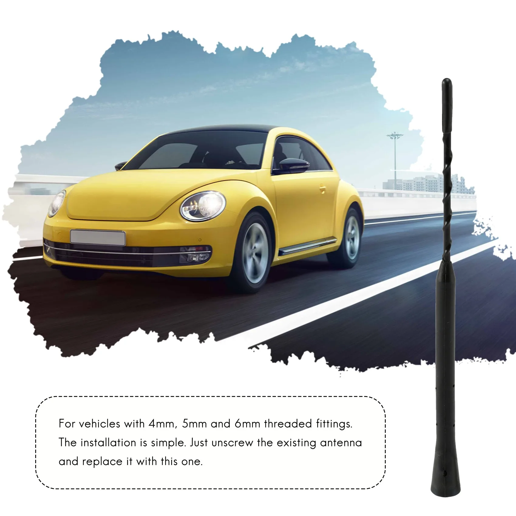 Auto Radlo Universal flexible Anti-Noise Bienenstich Antenne Luft antenne