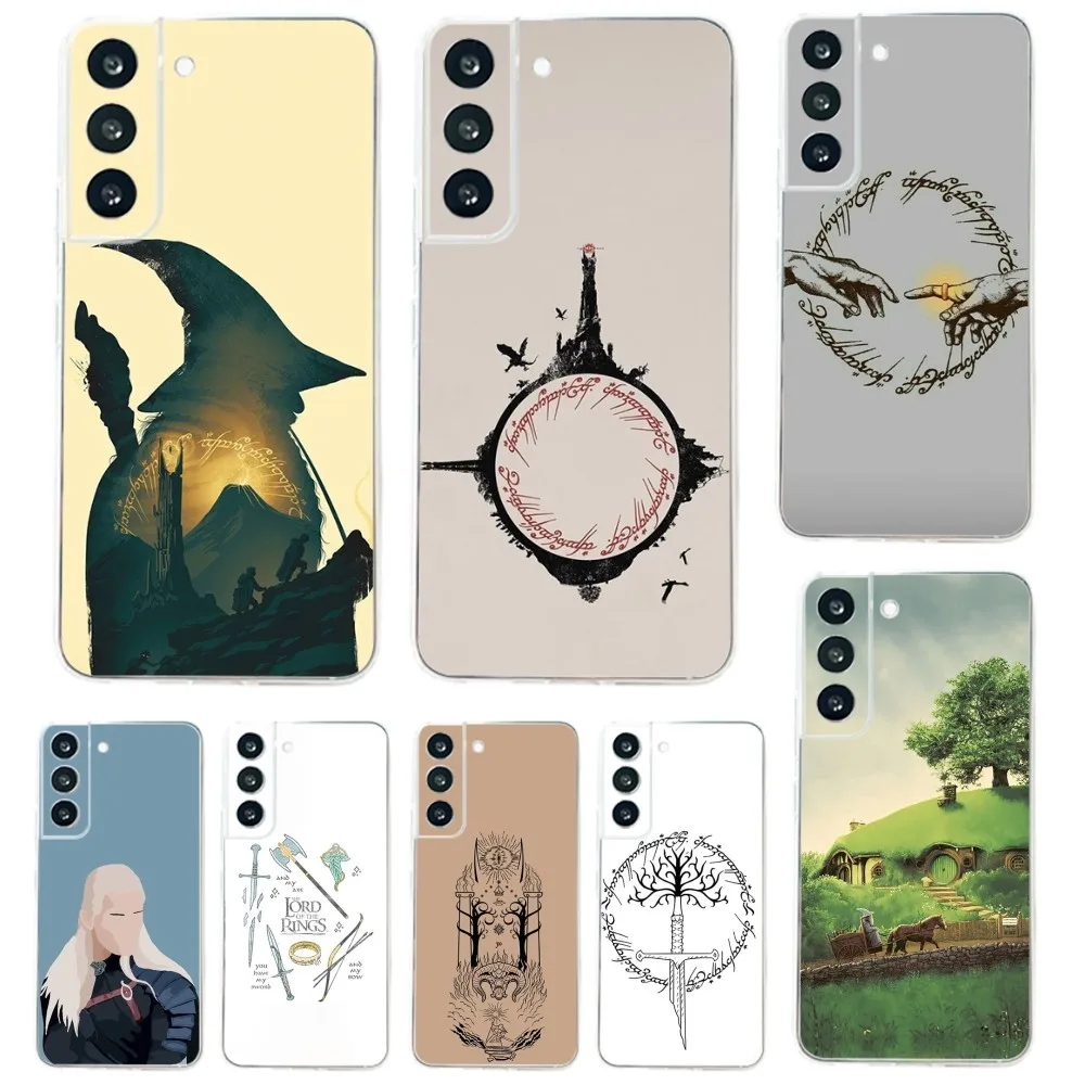 The L-Lord Movie Of the R-Rings Phone Case For Samsung Galaxy A71,70,52,51,40,31,A50,30S,21S,03S,Note20ultra Transparent Cover