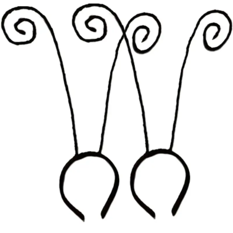 Nieuwigheid Volwassen Kinderen Lange Mier Antenne Hoofdband Insect Bug Zwart Fluwelen Haar Hoepel Halloween Cosplay Kostuum Feestartikelen