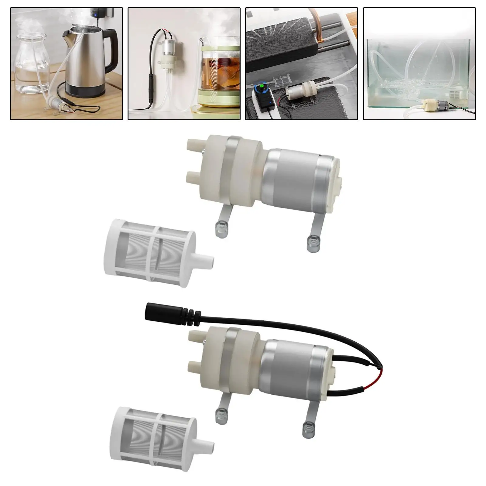 

Самовсасывающий мембранный насос, бесшумный двигатель 365, самовсасывающий насос для диспенсера для воды, аквариума, сада, система питьевой воды, морская система