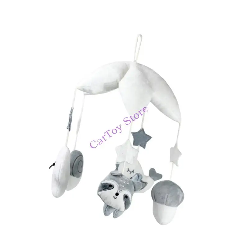 幼児用ベッドなだめるガラガラミュージカルぬいぐるみベビーベッドモバイル回転動物オルゴール