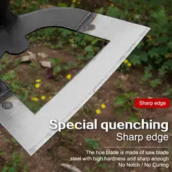 Hollow Hoe Thickened Steel Hoe Weeding Tool Agricultural Long Handle Hoe Large Eye Hoe Gardening Tools