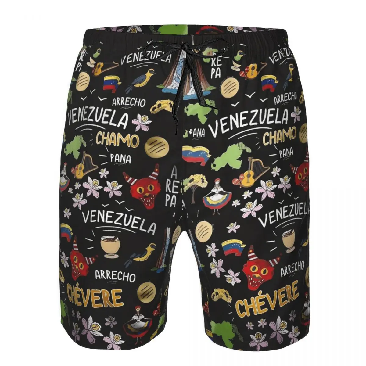

Arepas Venezuela Trunks Beach Board Shorts Casual Quick Dry Swim Summer Men Pants