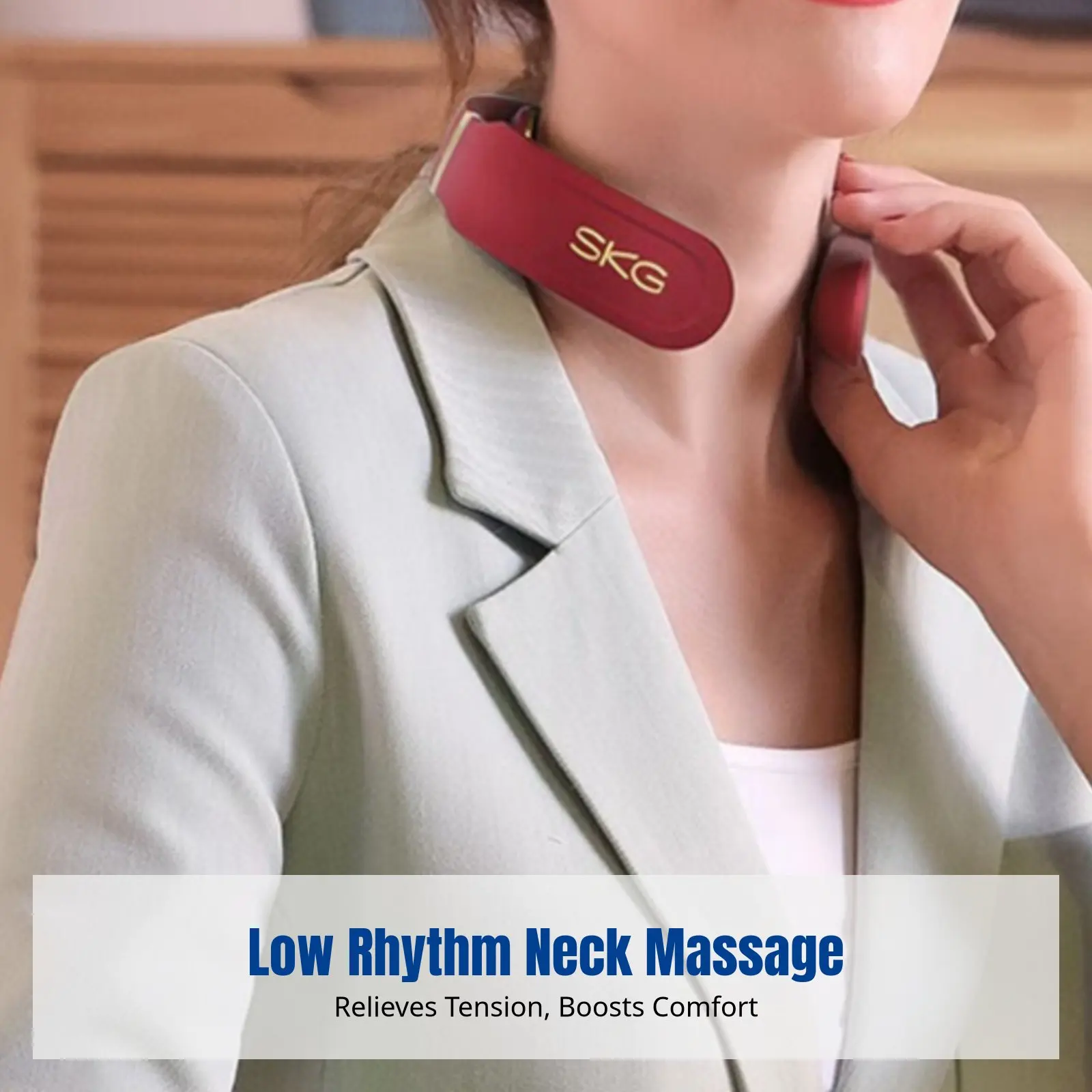 

Портативный массажер для шеи, низкий уровень вибрации, умный подогрев, для офиса, подарок для пожилых людей