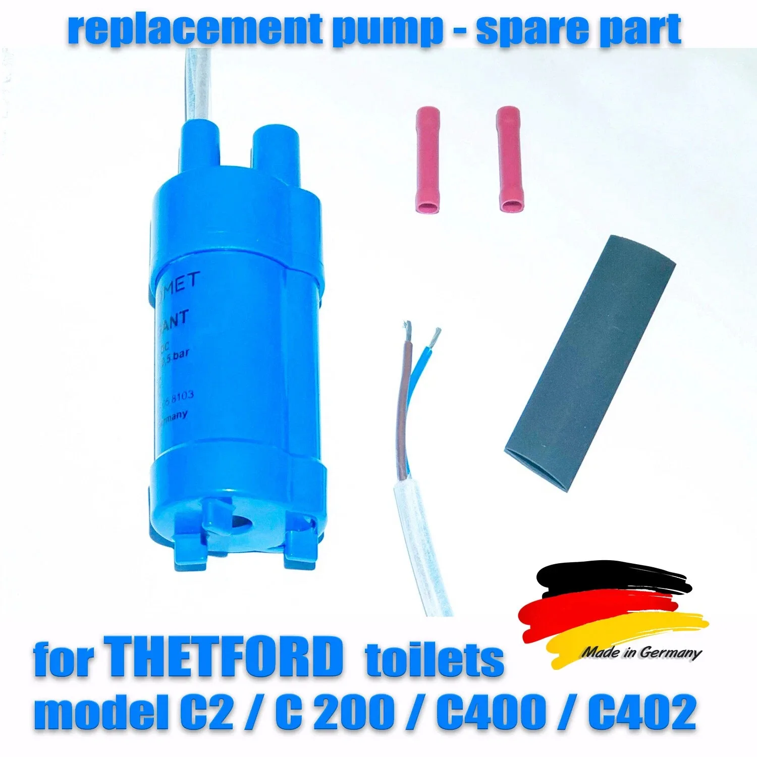 

Replacement part 12V water pump Thetford toilet C200 260 C400 C2 C402 RV Caravan
