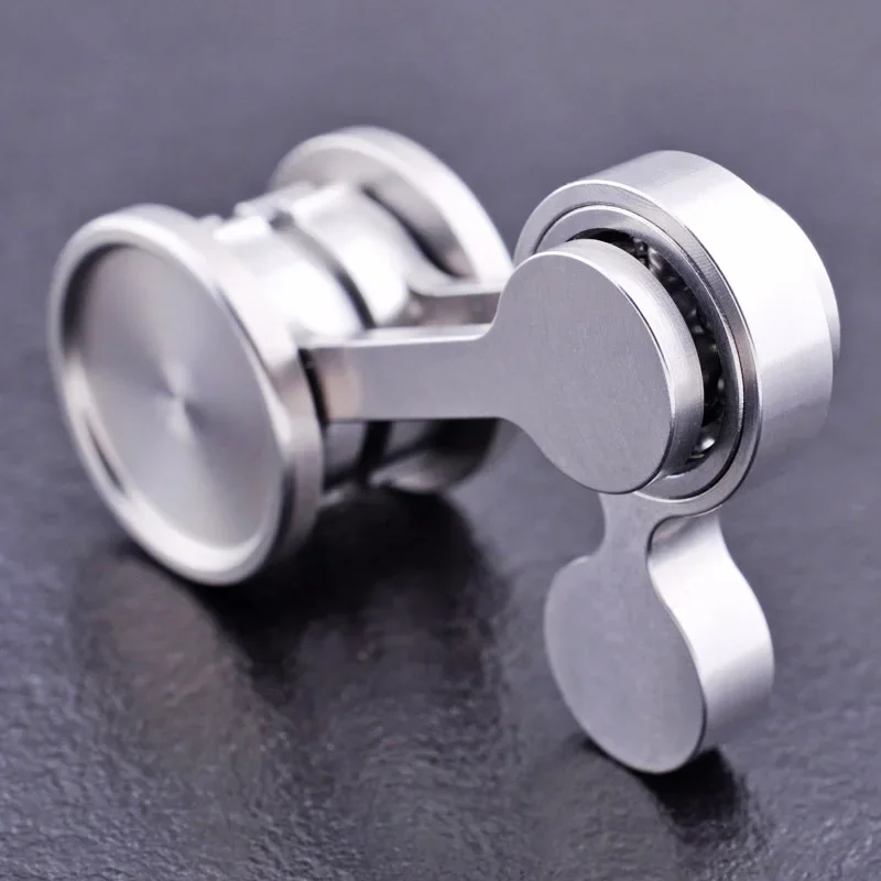 NEW 304 Stainless Steel Chaos Swing Fidget Spinner Double Swing Stainless Steel Edc Adult Decompression Toy Manual Rotation