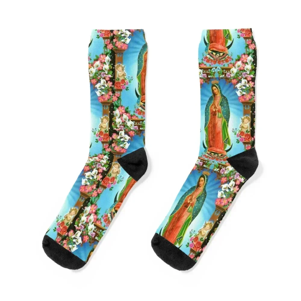 

Virgin of Guadalupe Socks man professional running Run Designer Man Socks Women's