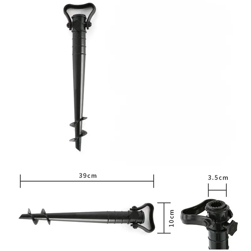 Sun Beach Fishing Stand Rain Gear Garden Patio Parasol Ground Anchor Spike Umbrella Stretch Stand Holder Umbrella Sand Stand