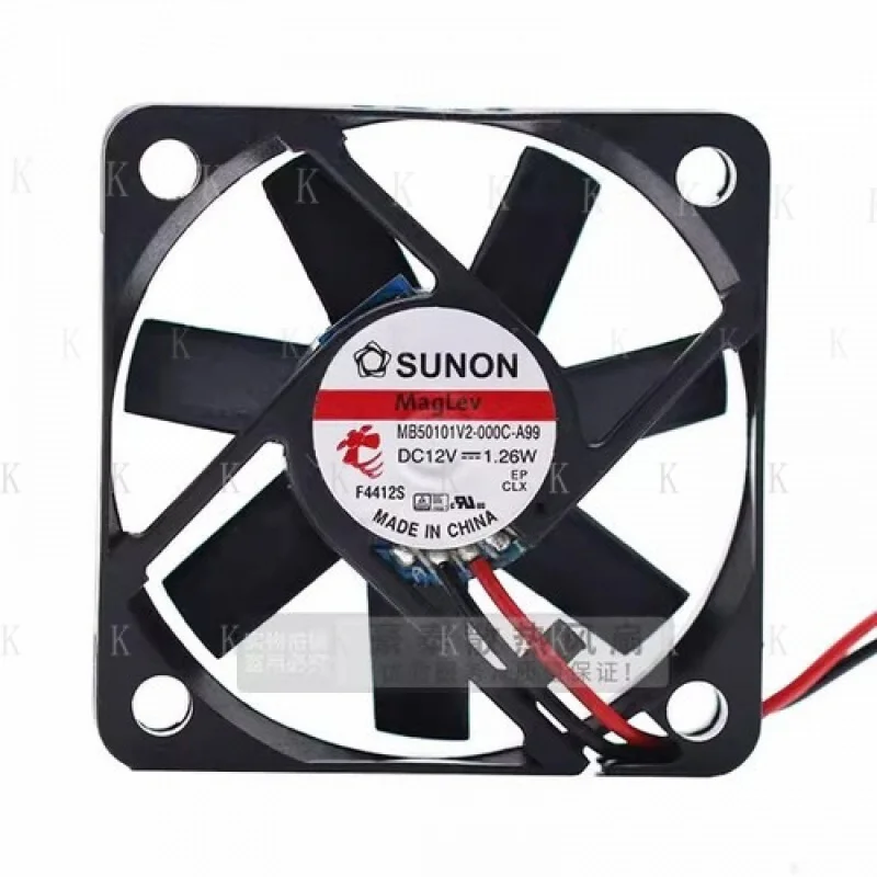 

C FOR SUNON MB50101V2-000C-A99 5010 DC12V 1.26W 5CM 2-Wire Cooling Fan