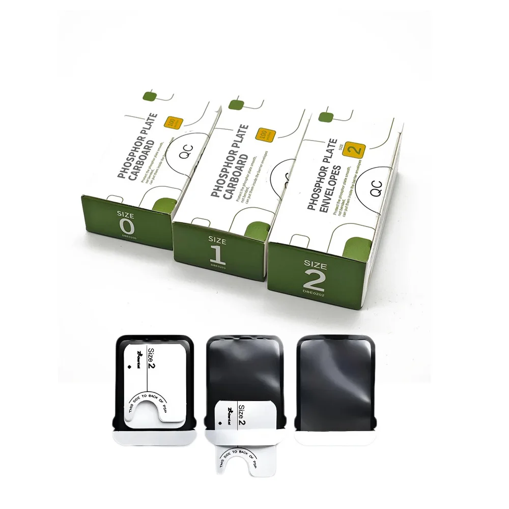 Dental Intraoral Phosphor Imaging Plate Protective Cardboard Barrier Envelopes Paper Sleeves Cover Diagnostic Clinic Size 0 1 2