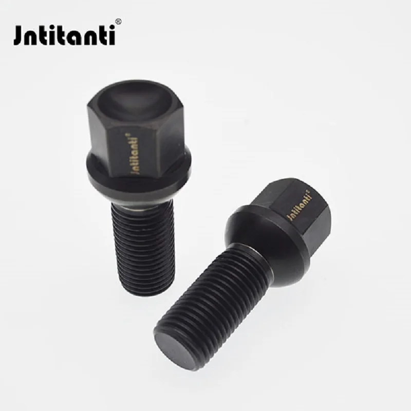 Jntitanti factory Gr5 titanium wheel screw bolt M14x1.5x35mm for refitted vehicle