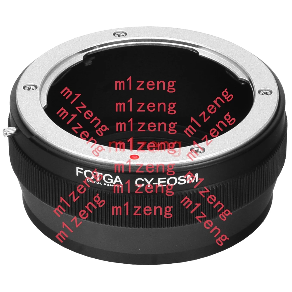 adapter ring for Contax Yashics zeiss CY mount Lens to canon EF-M EOSM/M2/M3/m5/M6/M10/m50/m100/m200 Mirrorless camera view 2