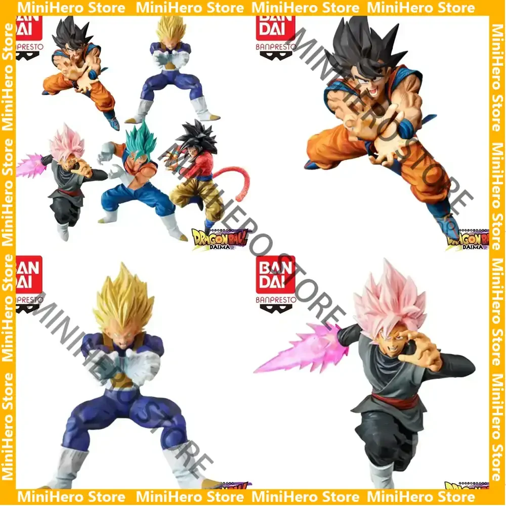 

In Stock Bandai Original Dragon Ball Son Goku Vegeta Black Goku Vegito Action Figure PVC 1/7 Display