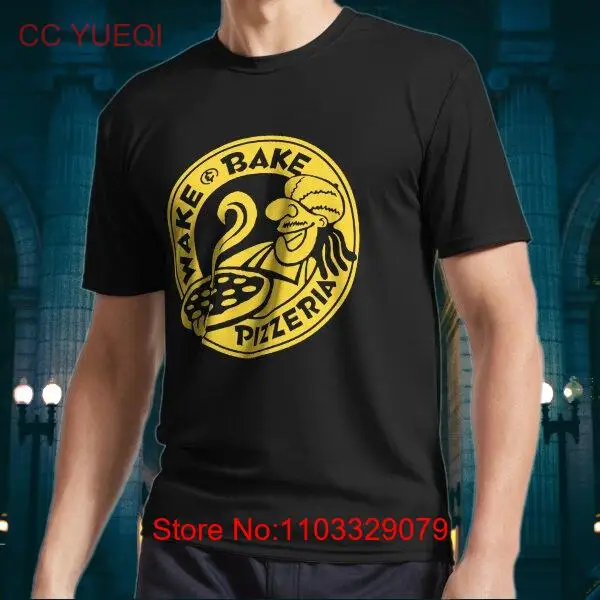 Новая американская футболка с логотипом Wake & Bake с активным логотипом, Забавный размер от S до 5XL