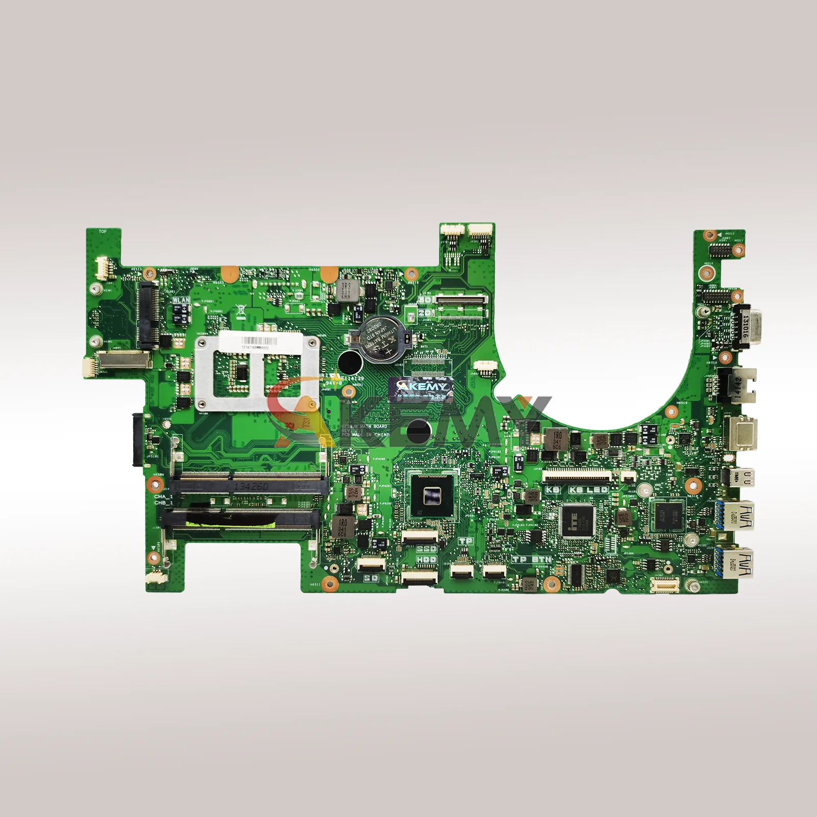 G750JW Scheda Madre Del Computer Portatile Per ASUS ROG G750J G750JX G750JW G750JZ G750JH G750JY G750JM Mainboard Con i3 i5 i7 CPU test OK stk