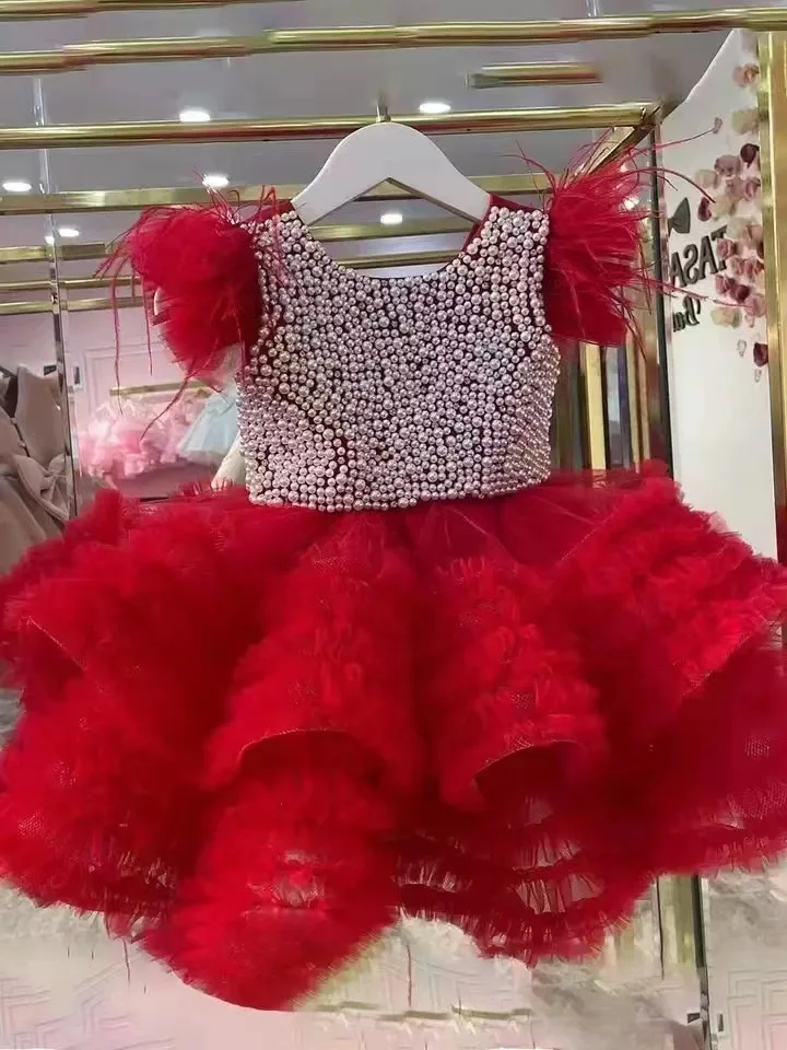 

Children Wedding Party One-piece Frocks Infant Vestidos Kids Girl Sequined Dress Young Girls Sleeveless Patchwork Tutu Dresses