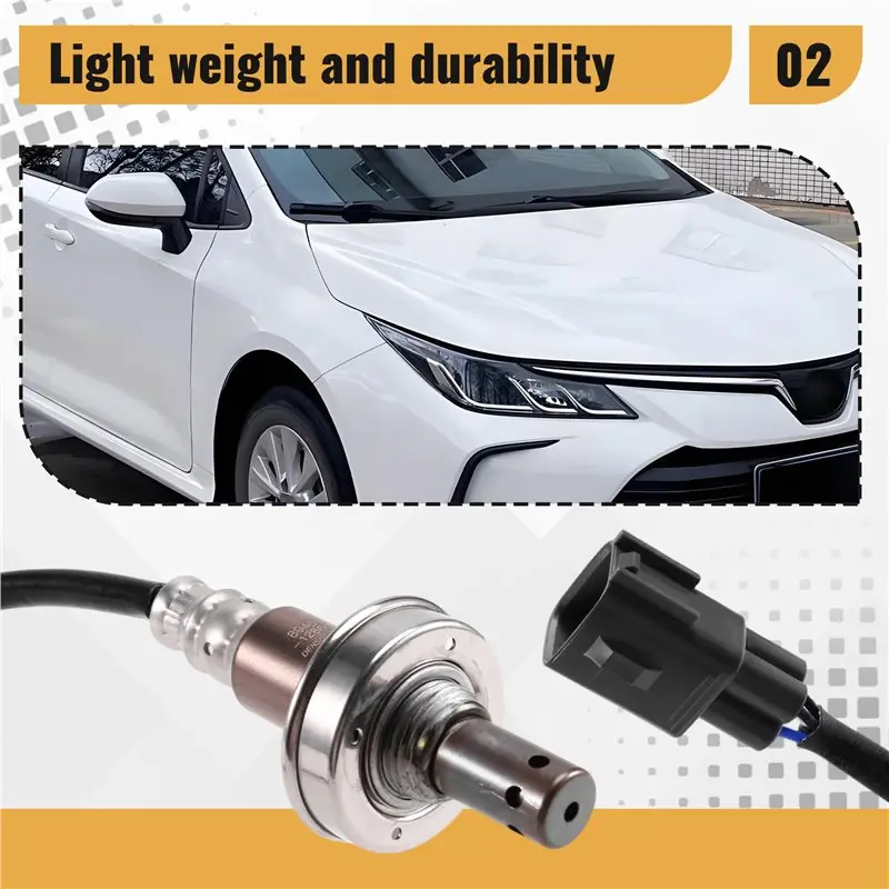 เซ็นเซอร์ออกซิเจน O2 89465-12880 สำหรับรถยนต์โตโยต้า โคโรลล่า วีออส ยาริส 1.6 ลิตร ปี 2006-2019 อะไหล่รถยนต์ 8946512880