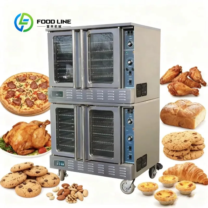 Customized size Commercial high-power electric/gas pizza cake convection oven for bakeries
