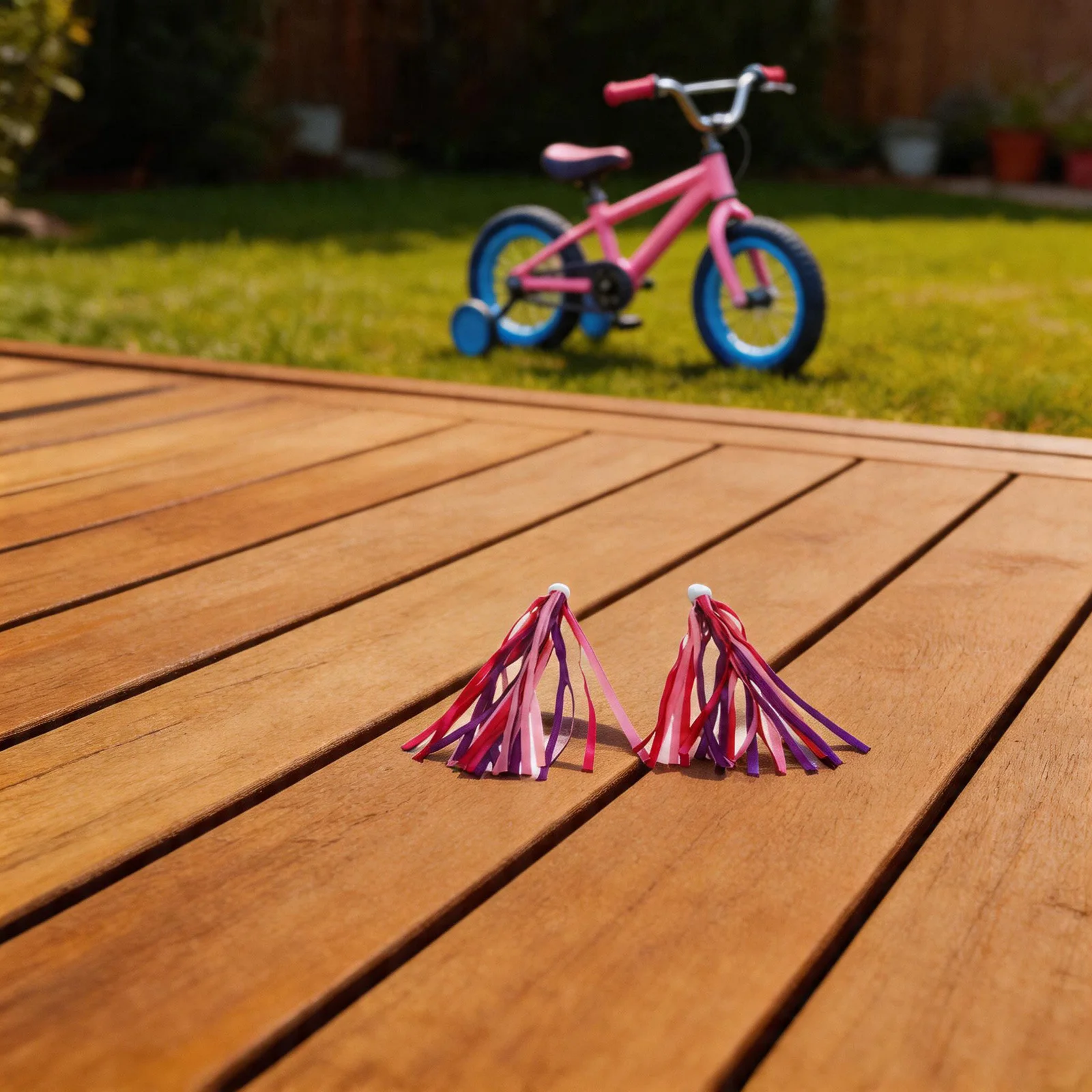 Children's Bicycle and Scooter Handlebar Streamers Elastic Plastic Tassels Designed for Easy Installation and Long Term Use