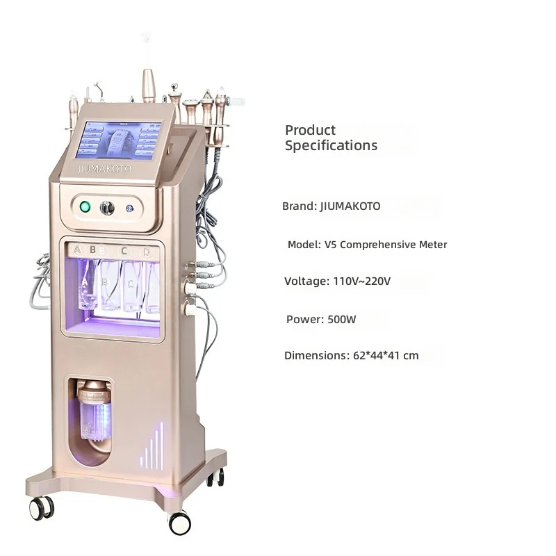 V5 Diamond Facial Machine, Deep Cleansing & Serum Infusion Device, Beauty Salon Instrument,  Non-Invasive Skin Rejuvenation