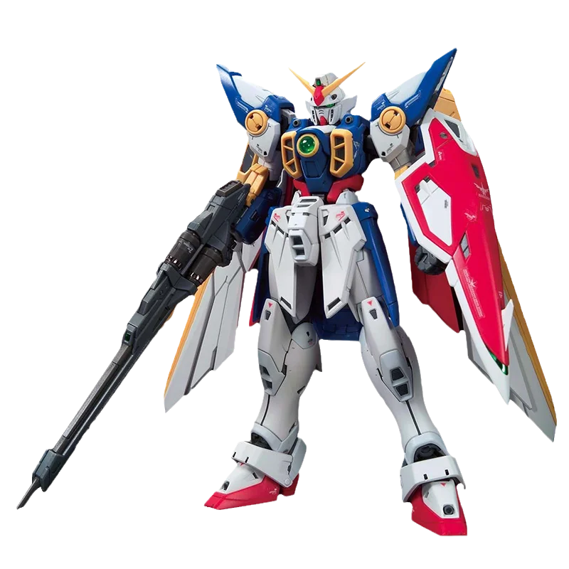 จุดจัดส่งโดยตรง Bandai ต้นฉบับอะนิเมะสะสม GUNDAM รุ่น RG 1/144 WING GUNDAM Action Figure ประกอบของเล่นสําหรับเด็ก